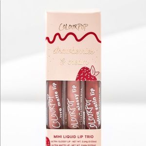 Strawberries and cream Lip trio by colourpop